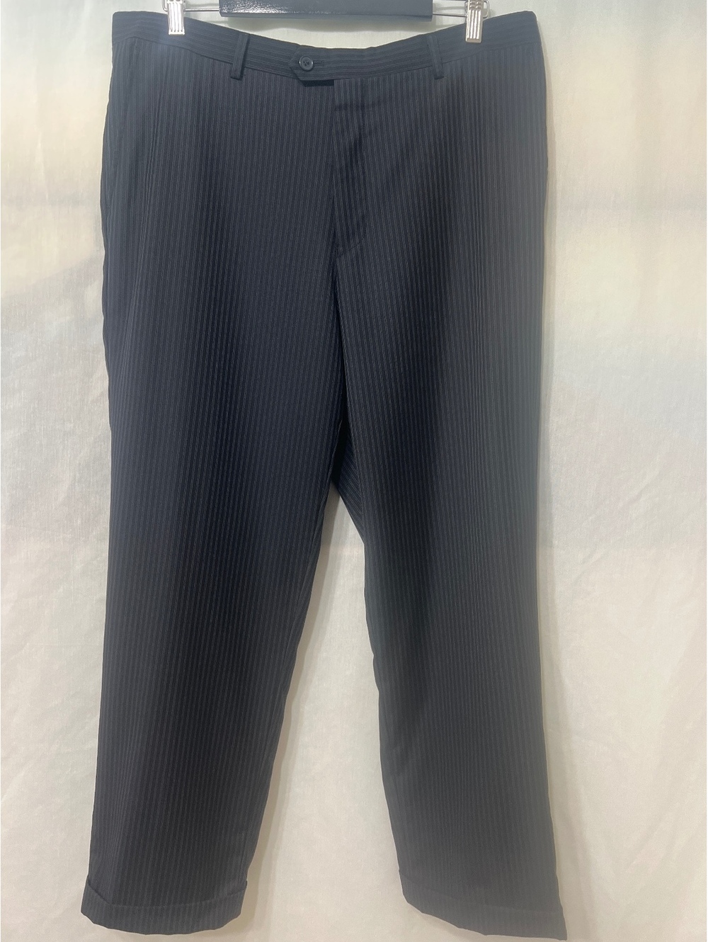 Cigliano Collezione Pinstripe Cuffed Wool Dress Pants Men's Size 38